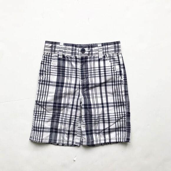 Gymboree navy/white plaid shorts EUC 2T - Picture 1 of 4